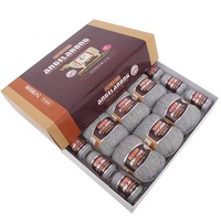 Fil à tricoter et à crocheter en mélange cachemire et soie protéinée, peigné 21S, 50g+20g, doux, anti-boulochage, pour pulls, écharpes, bonnets et manteaux
