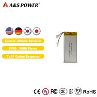 UL2054 553640 Baterai Lithium Polymer Isi Ulang Baterai Lipo 3.7V 850mAh untuk Pelacakan GPS