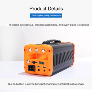 แบตเตอรี่ลิเธียมโพลิเมอร์ขายดี 100-240V AC 19V พลังงานแสงอาทิตย์และลม DC Input 300Wh 60Ah กันน้ำ พกพาสะดวก กำลังไฟ 300W Output - Product Image 6