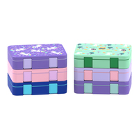Boîte à bento OEM de style moderne, best-seller, 6 compartiments, durable, réutilisable, conteneur de stockage alimentaire, boîte à lunch premium pour enfants, pique-nique
