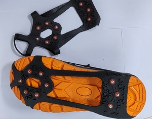 <span class=keywords><strong>Crampons</strong></span> antidérapants en caoutchouc légers et durables unisexes 2025 avec pointes à glace pour la <span class=keywords><strong>marche</strong></span> hivernale et la pêche sur glace - Product Image 3