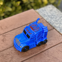Ensamblaje de bricolaje educativo para niños 2 en 1 bloques de construcción de plástico Mini transformar coche deformación Robot Juguetes