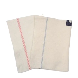 Chiffons de nettoyage de sol en coton avec trou, serviette de nettoyage ménager, chiffon de serpillière recyclé, chiffon de nettoyage de sol en coton blanc - Product Image 1