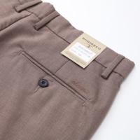 Pantalon décontracté d'été léger pour homme, taille mi-haute, coupe droite, en tissu peigné infroissable, grandes tailles