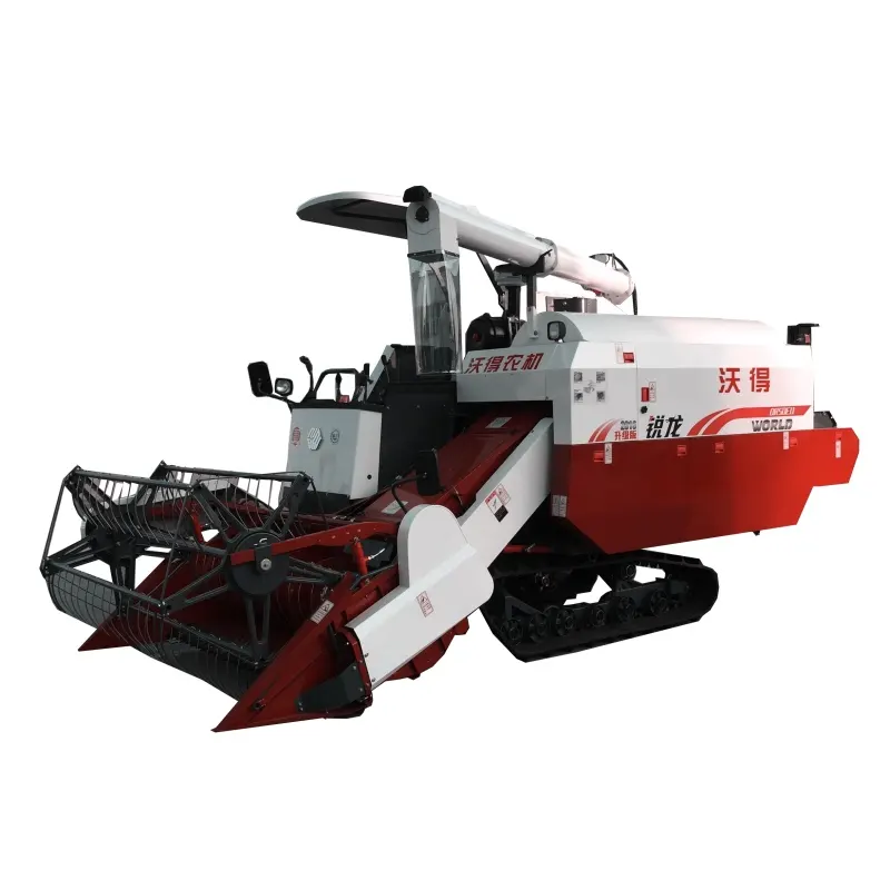 세계 4LZ-6.0P 102HP 결합 수확기 기계 쌀 옥수수 수확