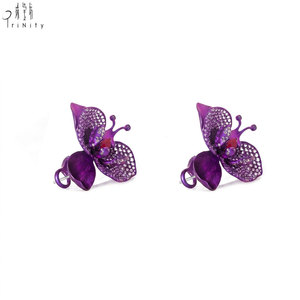 High Quality Wholesale Manufacturer Export <b>Earrings</b> Jewelry Large Pure Titanium 18K Solid Gold Natural Ruby And Spinel <b>Earrings</b> - Product Image 3