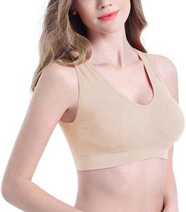 Fallsweet — soutien-gorge confortable sans couture, push up, BH sans <span class=keywords><strong>jantes</strong></span>, double rembourré, grande taille, pour femmes, idéal pour le sport - Product Image 3