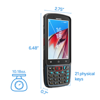 Escáner de Códigos de Barras Android 2026, PDA Resistente con Android 12, 5180mAh, 4G, Wi-Fi, RFID, Escáner de Inventario 1D2D/QR ME40K