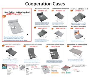 Bantalan pemanas listrik abu-abu besar untuk tubuh, pengaturan suhu mati otomatis dapat dicuci dengan baik untuk menghilangkan keram periode - Product Image 5