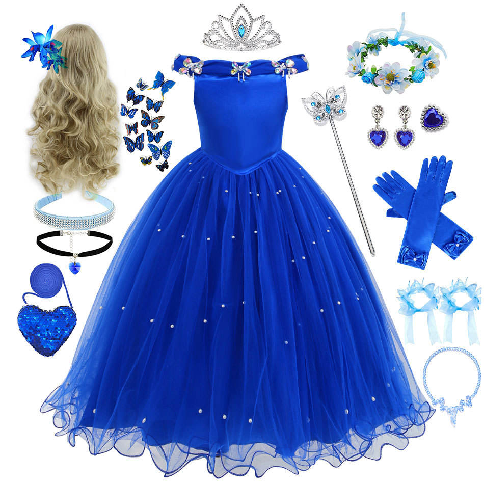 Cinderella Frock for Girls Elegant Party Wear Ages 5-7