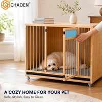 CHAOEN Caisse de transport pour animaux de compagnie en bois alvéolé, ventilée, durable et facile à nettoyer, style mobilier, pour la maison et les animaleries, vente en gros et sur mesure