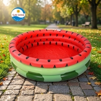 Hochwertiger Runder Aufblasbarer Kinder-Swimmingpool für Draußen 45 Zoll Durchmesser X 10,5 Zoll Höhe Garten-Nutzung Sunshine Marke