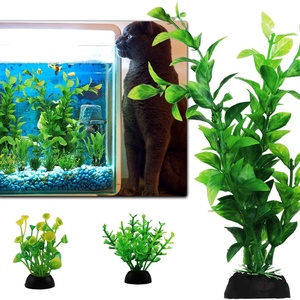 Práctico Set Completo de 10 Piezas de Decoración para Acuario, Plantas Artificiales de Agua, Set Completo de Paisajismo para Pecera, No Tóxico - Product Image 5