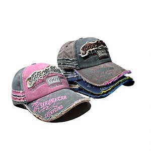 Lomardo Original 01 Embroidered Denim Baseball <b>Cap</b> Vintage Washed Adjustable Unisex Adult 6-Panel <b>Hat</b> - Product Image 6