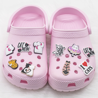 HYBkuaji 2023 NOUVEAU chat mignon en gros chaussure PVC chaussure breloques dentelle décoration Père Noël Elk bonhomme de neige personnalisé sabot chaussure breloques vendeur