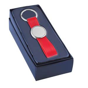 Llavero de PVC Rojo con Placa, Organizador de Llaves Resistente - Product Image 3