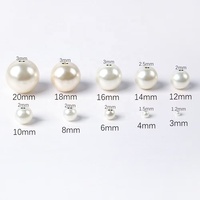 Perles rondes en ABS plaqué métallisé brillant, imitation perle or et argent, pour la fabrication de bijoux DIY, accessoires vestimentaires, vente en gros