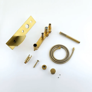 Hot Sales Hardware Bath Spout <b>Waterfall</b> Brushed Gold Basin Laundry Faucets HAS-865 Hardware Bath Spout - Product Image 3