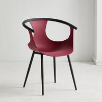 Chaise de bureau créative à dossier haut en plastique, pour la négociation et les loisirs, emballage postal Y