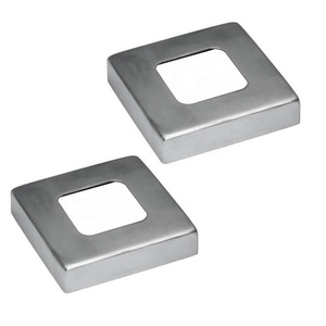 Tùy Chỉnh Thép Không Gỉ Vuông Sàn Bài Mặt Bích Cơ Sở Bìa SS 304 Trang Trí Bìa Cho Dọc Thép Không Gỉ Lan Can Phụ Kiện - Product Image 5