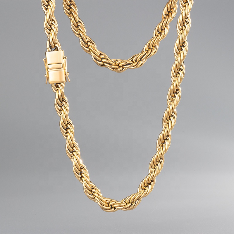 gold plated chain 5mm cubes