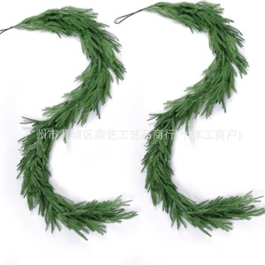 Rama Artificial de Pino Norfolk de 1.8m, Guirnalda Verde para Decoración de Chimenea, Decoración Interior y Exterior, Adorno Colgante para Mesa - Product Image 4