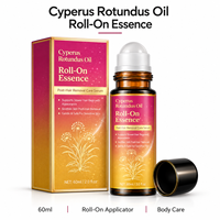 Minyak Cyperus Rotundus Roll-On Essence 60ml Private Label OEM Serum Tubuh Pelembap Setelah Penghilang Bulu dengan Aloe, Jojoba, dan Vitamin E