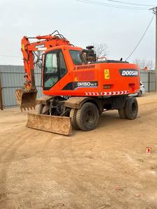 Excavatrice sur pneus/à chenilles Doosan DH150W-7 d'occasion, qualité export, vente chaude, 15 tonnes, moteur et pompe dh150w DX150W-9C pour expédition à l'étranger - Product Image 5
