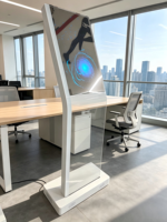 Kiosque OLED transparent de 55 pouces |   Affiche numérique tactile capacitif 10 points, 43 % de transmittance, anti-brûlure, pour intérieur, OEM