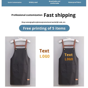 Delantal de Cintura Estilo Americano Campestre para Mujer, para Cocina, Impermeable, Resistente al Aceite, <span class=keywords><strong>Ropa</strong></span> de Trabajo - Product Image 4