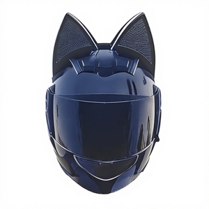 <span class=keywords><strong>Casque</strong></span> de <span class=keywords><strong>moto</strong></span> en ABS respirant à visage ouvert, nouveau, en gros, avec fermeture rapide, design mignon avec oreilles de <span class=keywords><strong>chat</strong></span> pour femmes, de haute qualité - Product Image 2