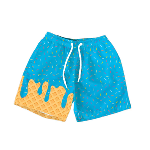 Preorder Boutique Summer Designs Ice Cream <span class=keywords><strong>Drip</strong></span> Sprinkles Print Kids Boy Shorts Venta al por mayor Brother Baby Clothes Shorts Styles - Product Image 5