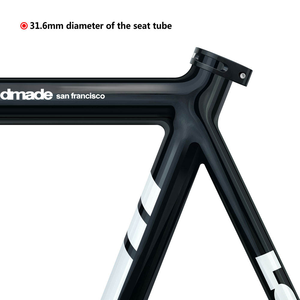 Telaio per Bicicletta a Scatto Fisso LOWII 700C 53/55cm/57cm in Lega di Alluminio con Forcella in Carbonio - Product Image 2