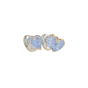 Heart <b>Stud</b> <b>Earrings</b> 316L Stainless Steel PVD Gold Plating Sustainable Fashion Jewelry - Product Image 2