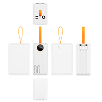 Certification 3c Grande capacité 22.5w Charge rapide 80000 mah Power Bank pour téléphone Ventilateur rechargeable Ordinateur portable 80000 Mah Powerbank