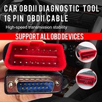 Cable OBD2 Universal KONNWEI para Herramientas de Diagnóstico OBD2/EOBD Konnwei KW850/ KW851/ KW808/ KW860/ KW870