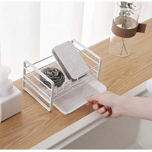 Support d'éponge d'égouttage en acier en métal Offre Spéciale étagère de rangement de <span class=keywords><strong>cuisine</strong></span> - Product Image 2