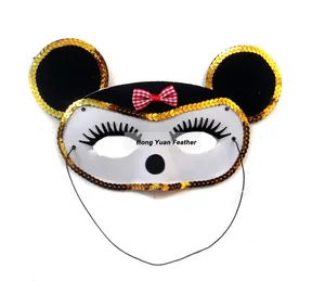 Manufacturer CM-1021 Sexy Vintage Style Party Using High Quality Customized Leopard Mask