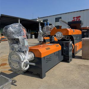 Uniform Pellet Buy Guansheng CE ISO Certified <b>Mini</b> Lab Single Screw Mechanical Recycling Unit Safety Guard Extruder Overload - Product Image 2