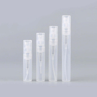 Flacon pulvérisateur de parfum cosmétique en PP de 10 ml avec impression sérigraphique et logo personnalisé