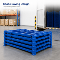 Système de rayonnage empilable avancé, revêtu de peinture en poudre, pliable, pour entrepôt, stockage de pneus, logistique, centre de distribution