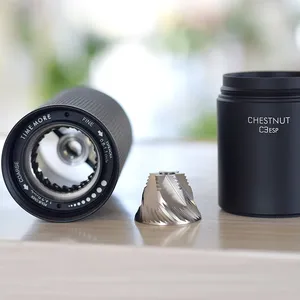 Para molinillos de café TIMEMORE de acero inoxidable, modelos Chestnut C3ESP <span class=keywords><strong>C3S</strong></span> con cepillo de limpieza sin desgaste S2C, envío gratis - Product Image 3