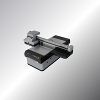 A2 pencetak Inkjet Flatbed UV ukuran sedang pencetak UV ukuran kecil dengan pekerjaan cetak UV kamera