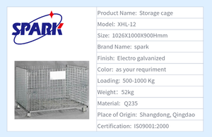 รถเข็นสแตนเลสพับเก็บได้รถเข็นซูเปอร์มาร์เก็ตขนาดใหญ่ปรับแต่งได้ - Product Image 2