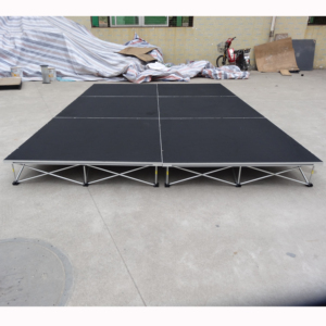 Escenario portátil flexible de aluminio con iluminación para eventos de boda al aire libre - Product Image 1