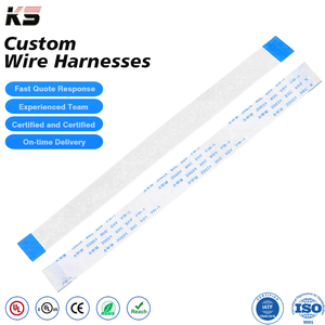 カスタム FPC フレックスケーブルコネクタ 1mm 1.25mm 80℃ 60V 4ピン 16ピン 13ピン 30ピン 40ピン 0.3mm 0.5mm 0.8mm ピッチ フラットリボン フレキシブル FFC FPCケーブル - Product Image 1