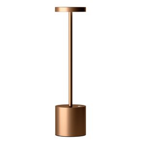 Modern otel tarzı <span class=keywords><strong>USB</strong></span> şarj edilebilir <span class=keywords><strong>LED</strong></span> lamba masa lambası alüminyum akülü masa lambası restoran kullanımı için altın gümüş siyah - Product Image 1