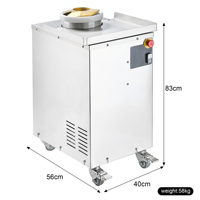 Diviseuse et Bouleuse de Pâte Commerciale en Acier Inoxydable 15-450g, Machine Automatique à Bouler la Pâte, Moteur, Capacité 500kg/h pour