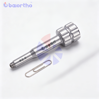 Guide de perçage vétérinaire orthopédique fileté de 2,0 mm, longueur 40 mm, instrument chirurgical pour os d'animaux, outil pour système ALPS 10