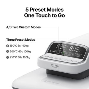 Presse à chaud automatique Xtool HP2 sélectionnée avec plateau de 15x - Product Image 3